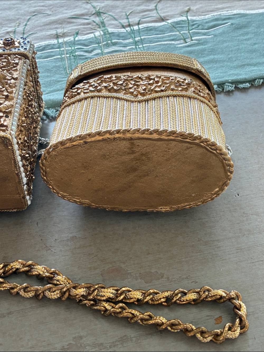 Mary Frances Gold and Navy Embellished Mini Crossbody Set - Picture 13 of 16